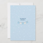 サンタの小さなヘルパー少年クリスマスフォト シーズンカード (裏面)