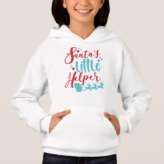 サンタの小さなヘルパー、そり、トナカイ、星 (正面)