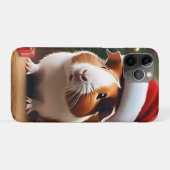 「サンタの小さなヘルパー：クリスマスモルモット」 Case-Mate iPhoneケース (裏面(横))