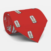 サンタの小さなヘルパー・ビール缶 ネクタイ (ロール)