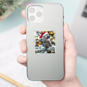 サンタの小さなヨウムの助手 シール (スマートフォン)