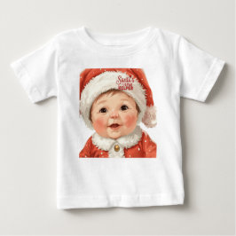 サンタの小さな助っ人 ベビー服 | かわいいクリスマス ベビーTシャツ
