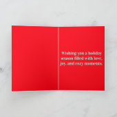 サンタの小さな相棒のパピー シーズンカード (内部)