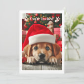 サンタの小さな相棒のパピー 招待状 (スタンド正面)