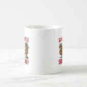 サンタの小さな種の泥棒 クリスマスマグカップ コーヒーマグカップ (中央)