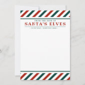サンタの小人の机からのメモ帳 カード (正面)