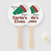 サンタの小人 ハンドファン (正面&裏面)