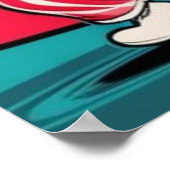 サンタの小妖精や小人キャンディカネスがディスコボールの下でAを踊る ポスター (角)