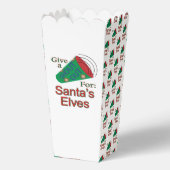 サンタの小妖精や小人ポップコーン フェイバーボックス (裏面)