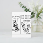 サンタの小妖精や小人救済が刑務所からパパを破る シーズンポストカード (スタンド正面)