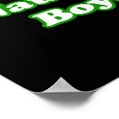 サンタの少年リストが欲しいいけな ポスター (角)