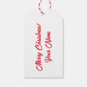 サンタの工房からの特別な配達クリスマス ギフトタグ (裏面)