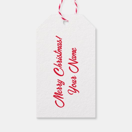 サンタの工房からの特別な配達クリスマス ギフトタグ (裏面)