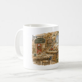 サンタの工房 クラシッククリスマスのおもちゃ作り コーヒーマグカップ