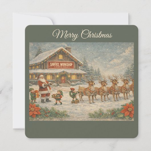 サンタの工房 クリスマスカード 