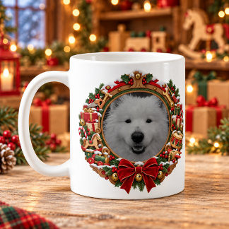 サンタの工房 クリスマス ペット写真入りグッズ コーヒーマグカップ