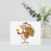 サンタの帽子が付いているトルコ シーズンポストカード (スタンド正面)