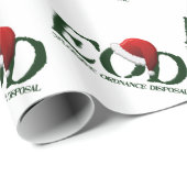 サンタの帽子が付いているEODの包装紙 ラッピングペーパー (ロールコーナー)