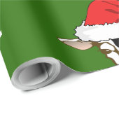 サンタの帽子のクリスマスのサンタCowzのおもしろいな農場牛 ラッピングペーパー (ロールコーナー)