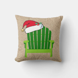 サンタの帽子のクリスマスの枕が付いているビーチチェア クッション