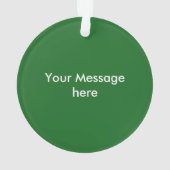 サンタの帽子のクリスマスの貝肉サルサを身に着けているタコス オーナメント (裏面)