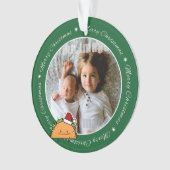 サンタの帽子のクリスマスの貝肉サルサを身に着けているタコス オーナメント (正面)