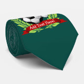 サンタの帽子のクリスマスを身に着けているサッカーボール ネクタイ (ロール)