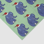 サンタの帽子のティッシュペーパーのおもしろいな象 薄葉紙 (詳細)