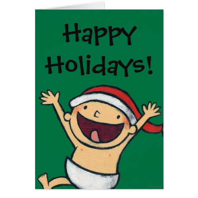 サンタの帽子のレスリーPatricelliのベビーの踊り (正面)