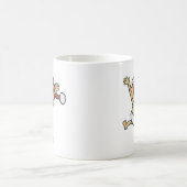 サンタの帽子のレスリーPatricelliのベビーの踊り コーヒーマグカップ (中央)