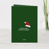 サンタの帽子の写真のクリスマスカードのコアラ シーズンカード (裏面)