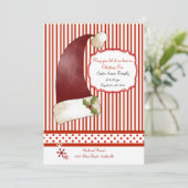 サンタの帽子の招待状 招待状 (スタンド正面)