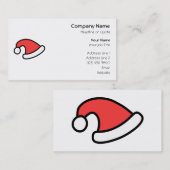 サンタの帽子の設計 名刺 (正面/裏面)