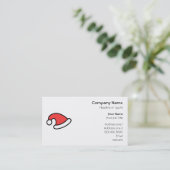 サンタの帽子の設計 名刺 (スタンド正面)