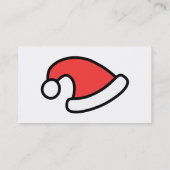 サンタの帽子の設計 名刺 (裏面)
