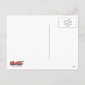 サンタの帽子の郵便はがきのフランスのな挨拶猫 シーズンポストカード (裏面)