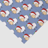 サンタの帽子をかぶったクリスマスの羊 薄葉紙 (詳細)
