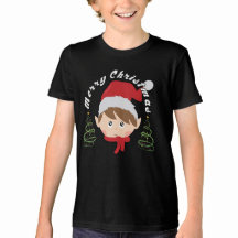 サンタの帽子をかぶったクリスマスツリー