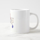 サンタの帽子をかぶったトナカイ〜ジャンボマグ ジャンボコーヒーマグカップ (右)