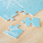 サンタの帽子をかぶった黒猫とメリークリスマス ジグソーパズル (側面)