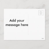 サンタの帽子を持つゴールデン・リトリーバーのスケッチ シーズンポストカード (裏面)