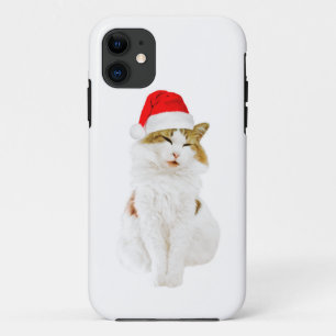 サンタの帽子を被った猫とケースメイトiPhoneケース iPhone 11 ケース