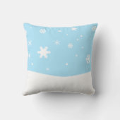 サンタの帽子を身に着けている気難しい黒猫 クッション (裏面)