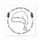 サンタの帽子ドードルクリスマスセルフインキングスタンプ セルフインキングスタンプ (デザイン)