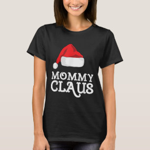 サンタの帽子パジャマファミリーXmasマミークラウス Tシャツ