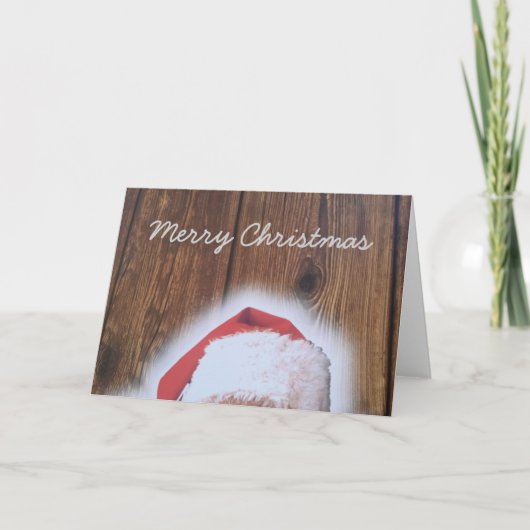 サンタの帽子メリークリスマスイブ シーズンカード (正面)