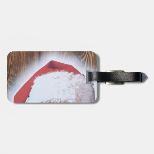 サンタの帽子メリークリスマスイブ ラゲッジタグ (裏面横)