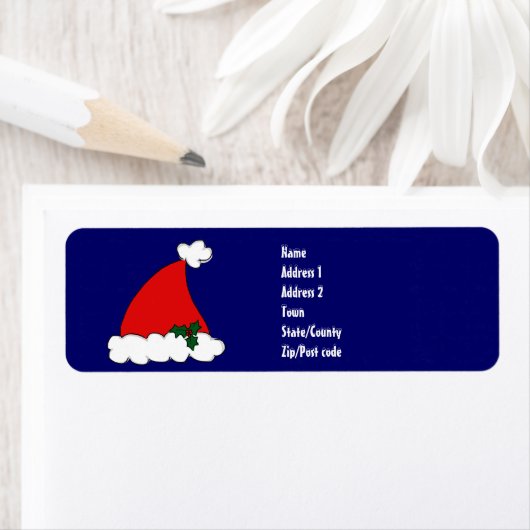 サンタの帽子 ラベル (インサイチュ)