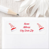 **サンタの帽子**差出人住所ラベル ラベル (インサイチュ)