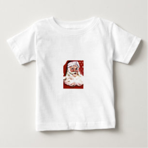 サンタの平和愛クリスマスの休日の運命 ベビーTシャツ